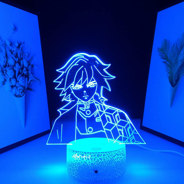 3D Illusion Lamp Anime Dem&onSla&yer Figur 3D Nattlampor