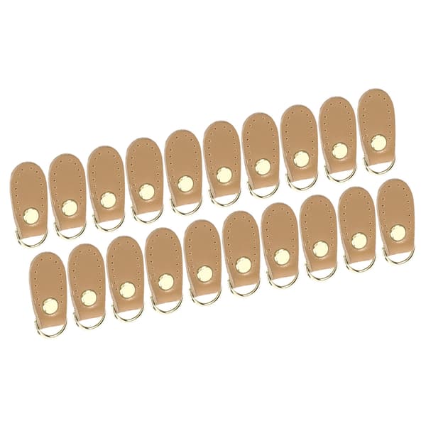 Læder D-ringe Multifunktion DIY Håndtaske Sideklips Spænde med Guld Tilbehør til Taskefremstilling Tilbehør Beige Guld Tilbehør