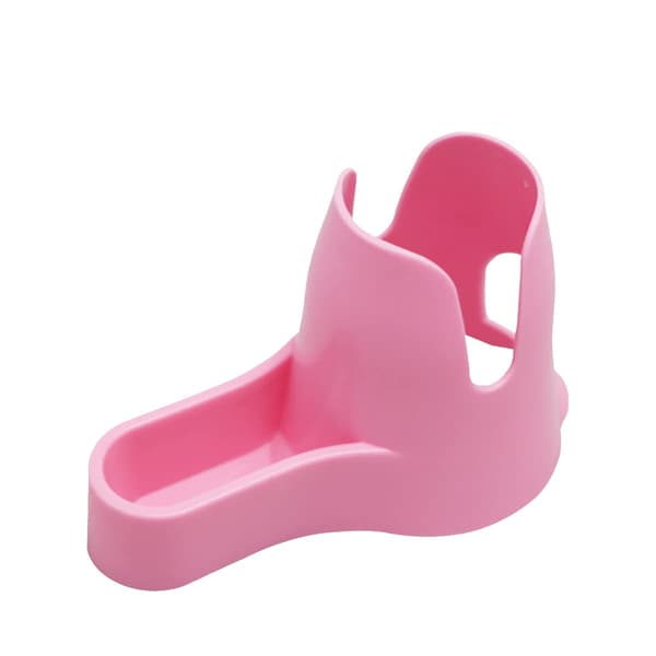 125ML Hamstervandflaske - Med Foderbeholder Basehytte, Drikkedispenser, til Dværghamstere, Rotter, Mus & Gerbiler, Pink Pink