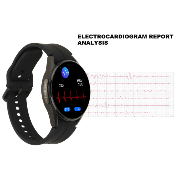 KS05 1,32 tommers blodsukker hjerte hjerte monitor klokke berøringsskjerm fitness smartklokke IP67 vanntett flere sportsmoduser lang standby