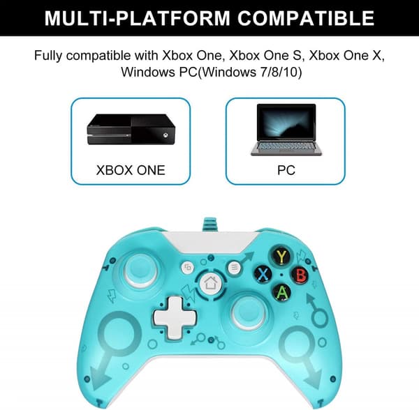Kablet controller til Xbox One, USB-controller, Xbox One, Xbo Pink