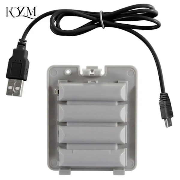 Batteri med hög kapacitet för spel, uppladdningsbart batteripaket med laddningskabel 3800 mAh för Wii Fit Balance Board