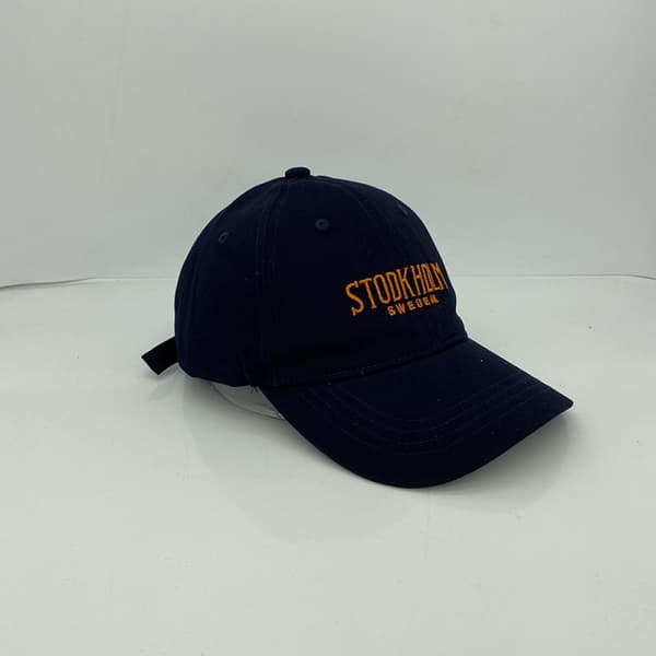Hatt Brodert Bokstav Casual Baseball Caps Navy