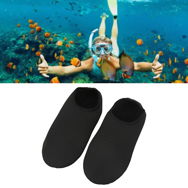 Snorkling sokker elastisk fiber strand sokker undervannsdykking tilbehør for surfing svømming XL