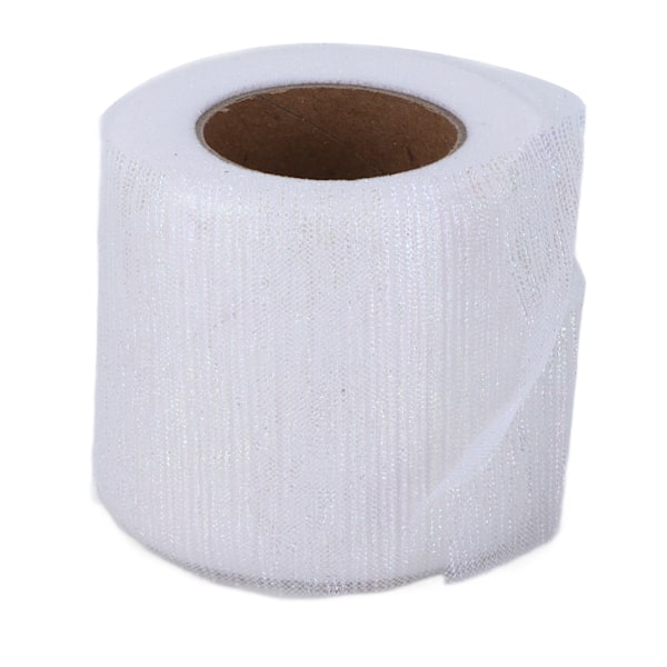 Tulle Rulle Symphony Line Mesh Rulle Manuell DIY Hårprydnad Bågnät Tygtillbehör Vit