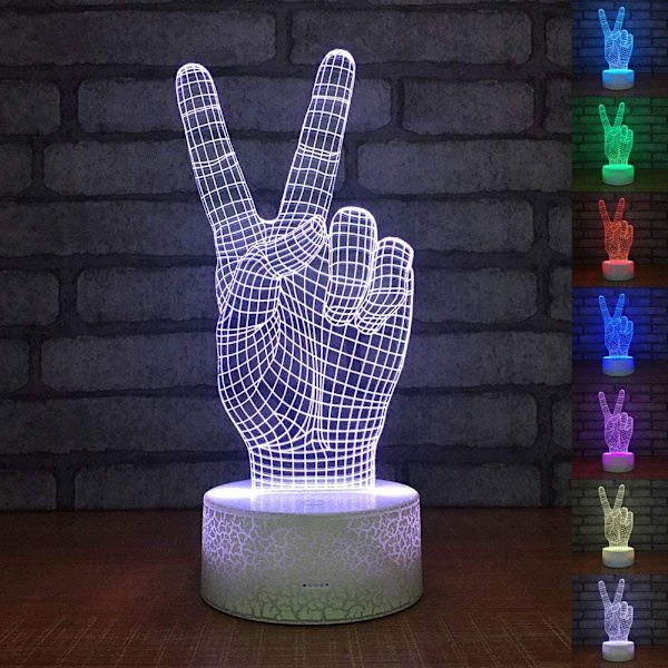 3D Piratskepp Nattljus 3D LED Nattljus Bord Skrivbord Opt