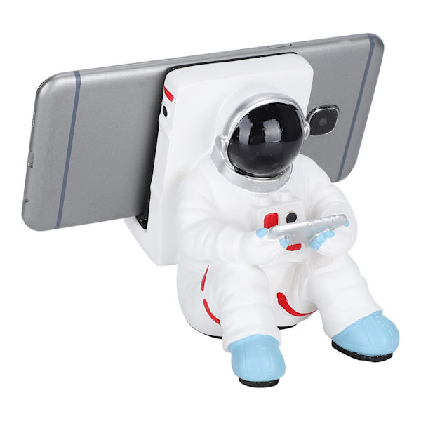 Multifunktionell mobiltelefonhållare i harts, astronautfigur, staty, skrivbordsstativ för telefon