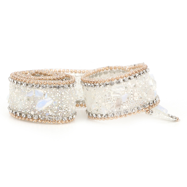 2,5 cm DIY Diamant Mesh Wrap Rulle Krystal Rhinestones Kæde Trim Bånd Dekoration (#01)