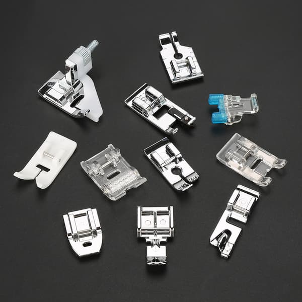 11PCS Multifunktionell symaskindelar Pressfot symaskin tillbehör kit set (#01)