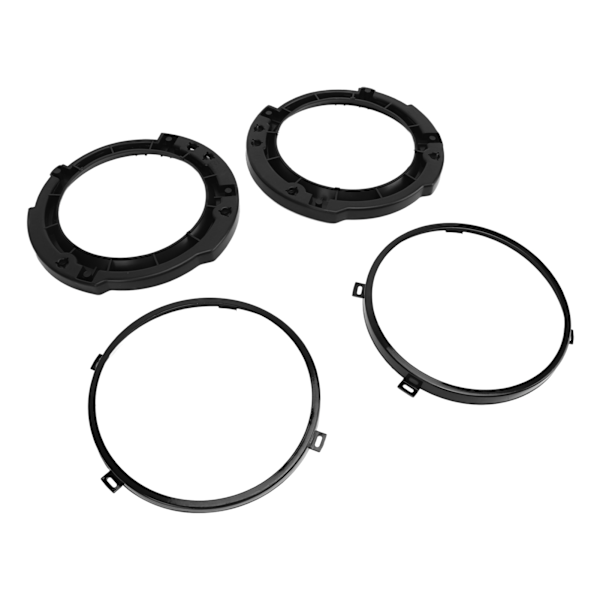 7 tommers rund frontlyktmonteringsfeste, sett med metallring i svart, erstatning for Jeep Wrangler JK 2007 til 2017