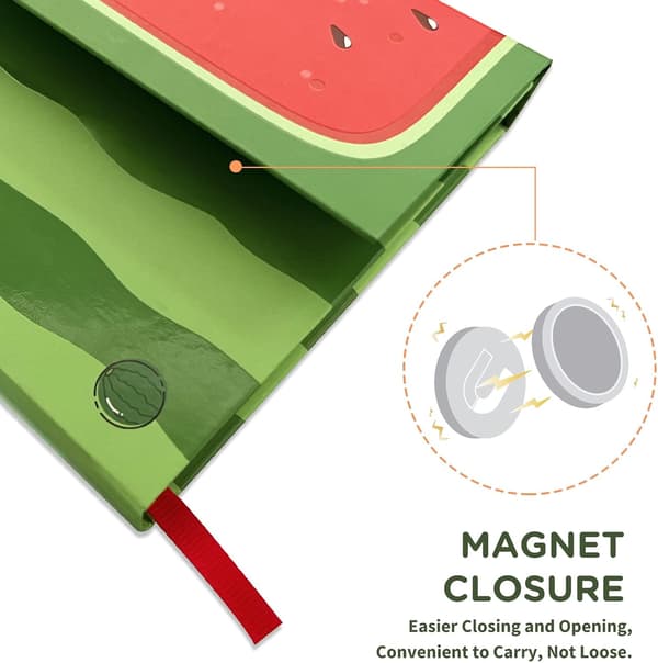 Frukt Journal Notatbok Med Magnetisk Klafflukking, Klassisk