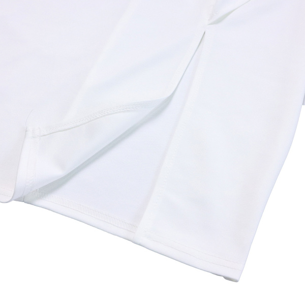 Temperament Sexy Yksivärinen Plisseerattu Mekko (Valkoinen XXXL)