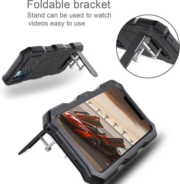 Kompatibel med iPhone 12 Pro Max Vanntett Metall Deksel, Bui