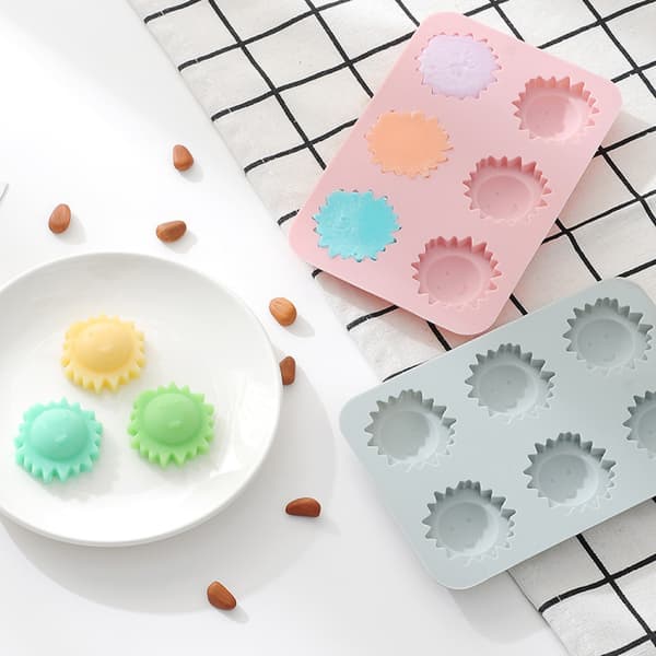 6 Silikoneforme til Kager Lavet af Little Sun DIY til Chokolade