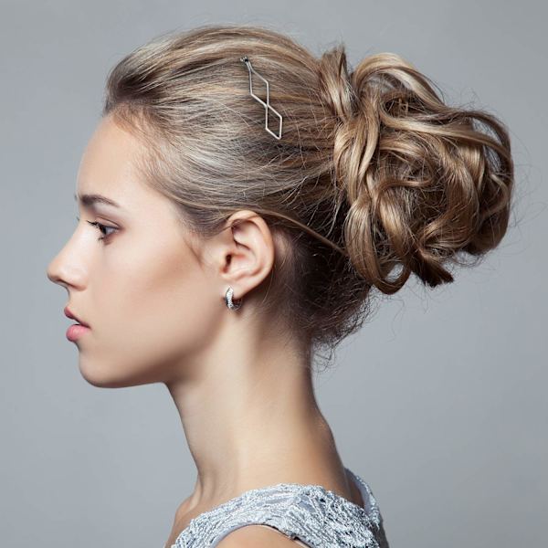 10 kappaletta Bobby Pin -hiuspinniä Geometrinen metallihiuspidike Hiustarvikkeet Naisille Tytölle Hiusmuotoiluneulat Gold, Silver