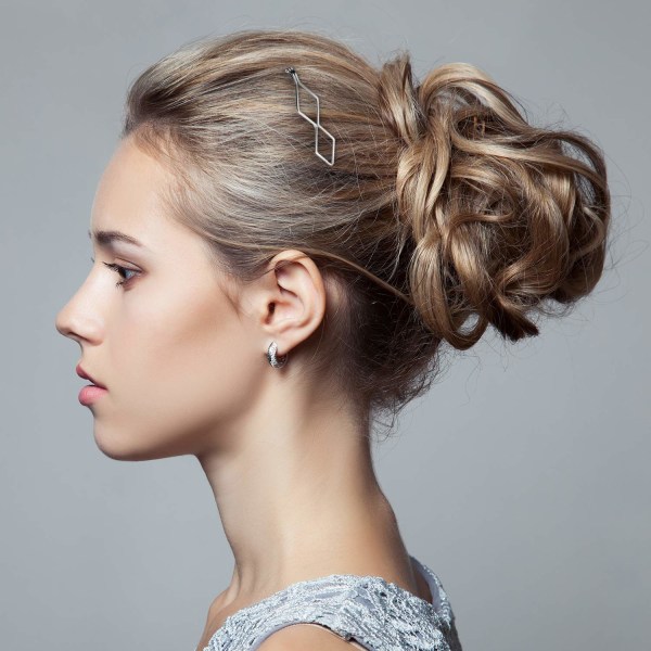 10 stk. Bobby Pin Hårnål Geometrisk Metall Hårklemme Hårspenner for Kvinner Jente Hårstyling Pinner Gold, Silver