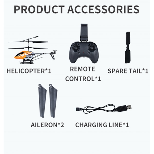Fjärrkontrollhelikopter,  En knapp start/landning, 4 kanaler