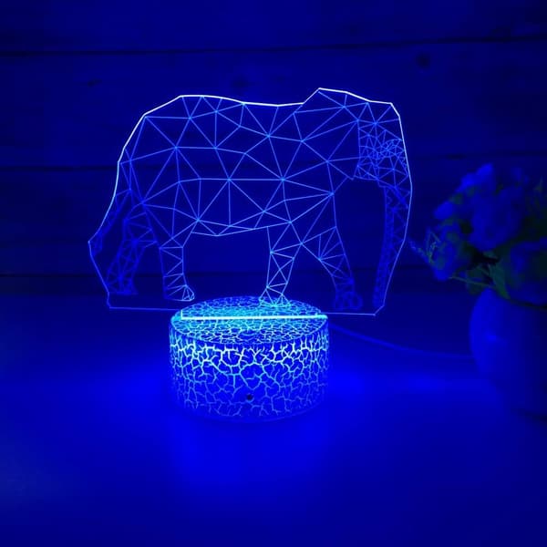 3D Illusionslampe b b-8 Robotter Natlampe 3D Natlampe til
