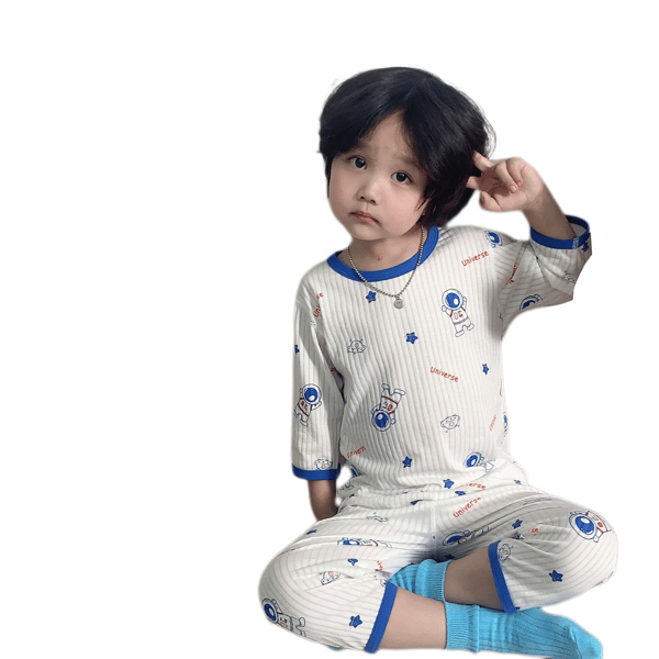 Småbørnspiger 90% Bomulds Pyjamassæt L (Astronaut)
