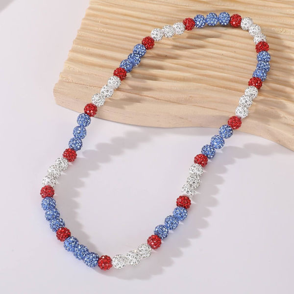 Philadelphia Phils Baseball-kaulakoru miehille ja naisille, baseball-aiheinen helmikaulakoru, unisex-rhinestone-discokuulakaulakoru, koru - lahja baseball-faneille Phils2