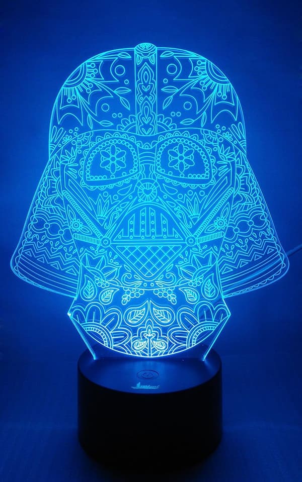 Darth Vader 3D Natlys LED Illusion Lampe Sengelampe Bordlampe