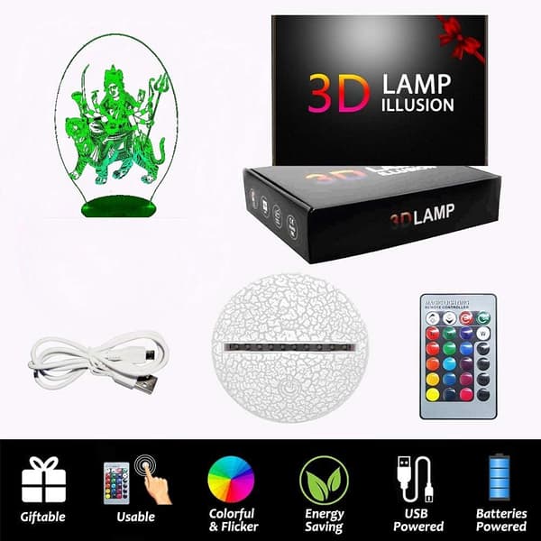 3D Illusion Natlampe Lord Hanuman Statue Bedste Gaveidé D