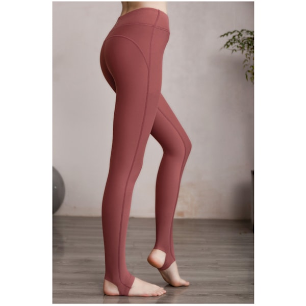 Smøragblødt varmt fløjlsstræk sømløs yogabukser (XL)
