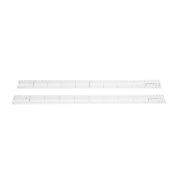 2 stk Quilting Linealer Transparent Akryl 5x50cm Profesjonelle Quiltere Fornødenheter for DIY Håndverk Sying