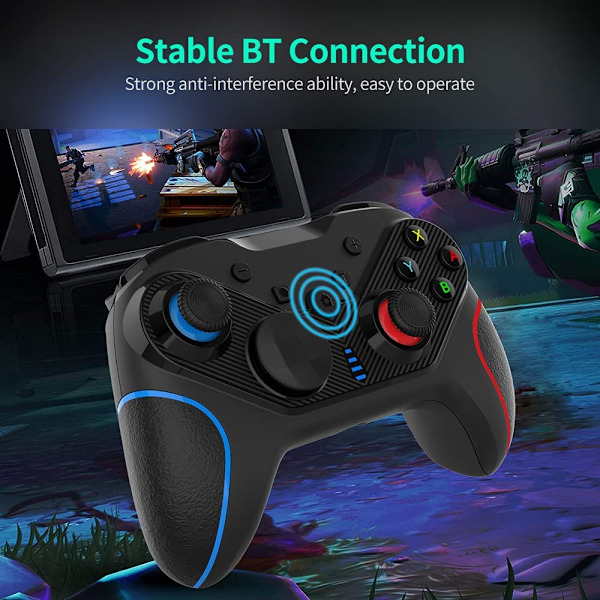 Axis Trådløs BT Spilcontroller med Gyroskop Gamepad Dual