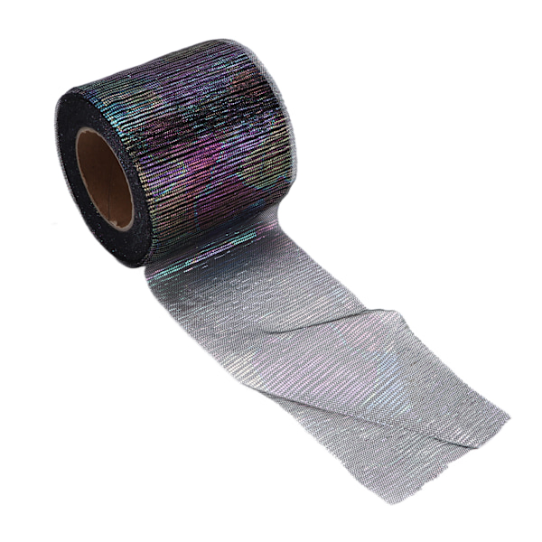 Tulle-rulla Symphony Line -verkkorulla Manuaalinen DIY-päähine Solmioverkko Kangaslisävarusteet Musta
