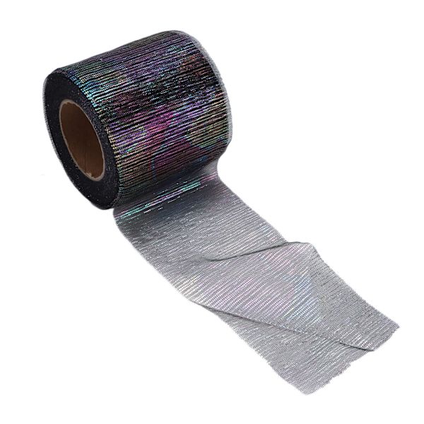 Tulle Rulle Symphony Line Mesh Rulle Manuell DIY Hårprydnad Bågnät Tygtillbehör Svart