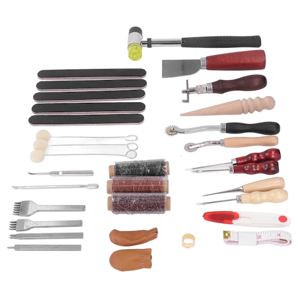 Nahkatyökalut Käsintehty nahkaompelusarja DIY Nahkatyökalusarja Aloittelijoille Nahka- ja kangaskäsitöihin