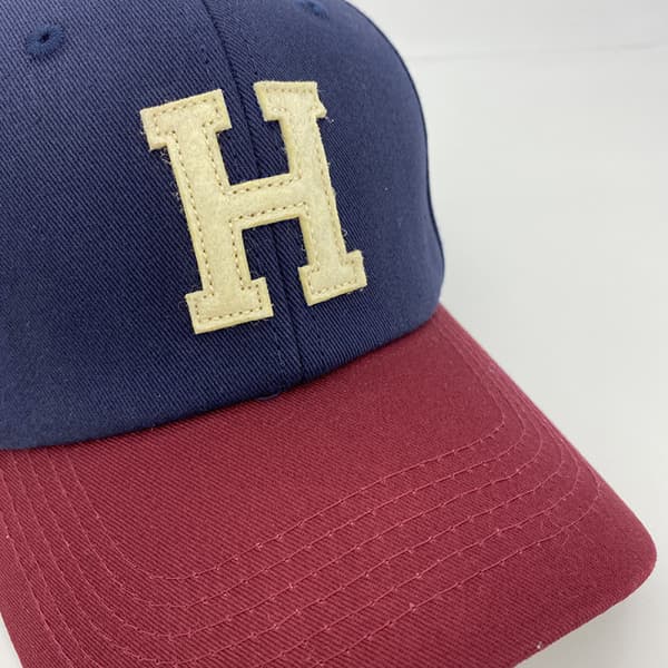 Hatt Dame Sommer og Vår Bokstav Broderi Peak Cap C Green