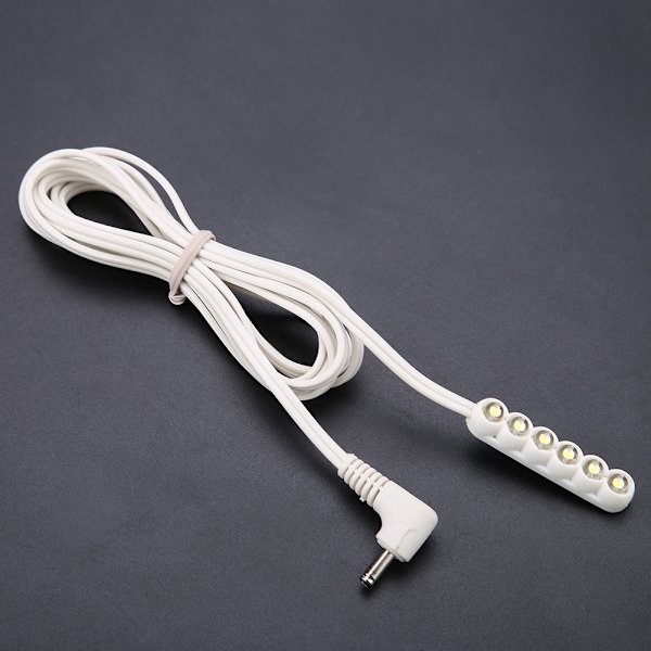 0,3W 6-LED arbejdslampe til symaskine Justerbar magnetisk baselampe CN stik 220V