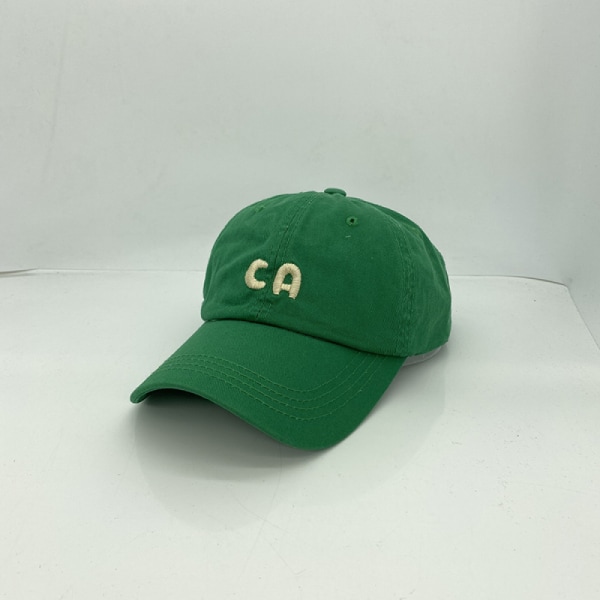 Hatt Dam enkla CA-bokstäver Broderi Sommar och höst Sh Green