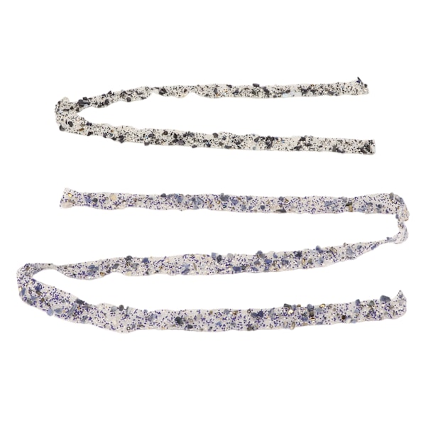 2PCS Resin Rhinestone Strips Ribbons Crystal Glitter Rhinestone Trim för DIY Sko Väska Kläder Halsband