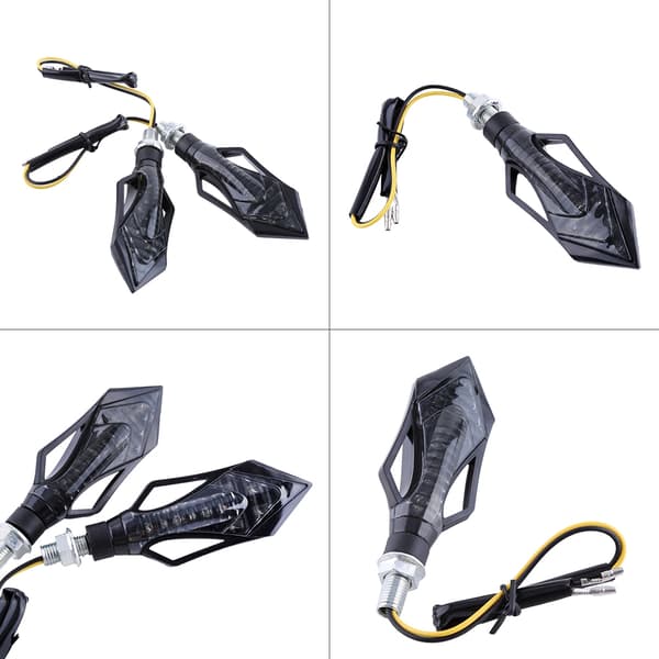 Universal Motorcykel LED Blinklys Indikatorlampe Grøn