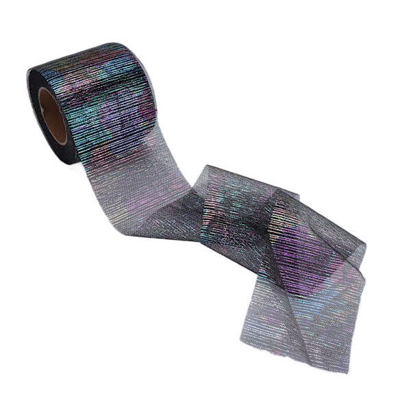 Tulle Rulle Symphony Line Mesh Rulle Manuell DIY Hårprydnad Bågnät Tygtillbehör Svart