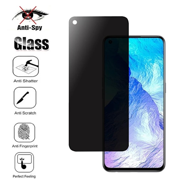 Sekretesskyddsskydd för Realme 8 5G Anti-Spy Härdat Glas