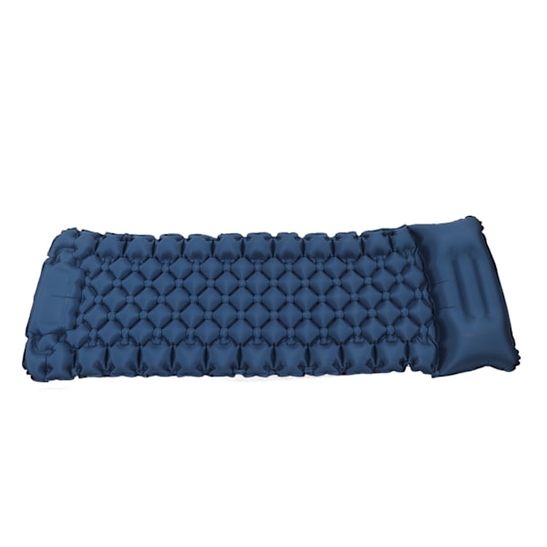 Oppblåsbar soveunderlag ergonomisk design fot oppblåsbar soveunderlag med oppbevaringspose for kontor utendørs camping marineblå
