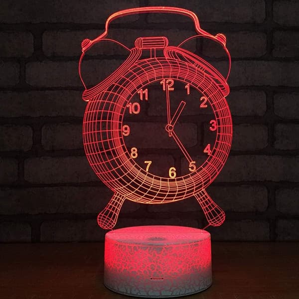 3D LED Hjort Optisk Illusjon Sensor Nattlys med Smart T