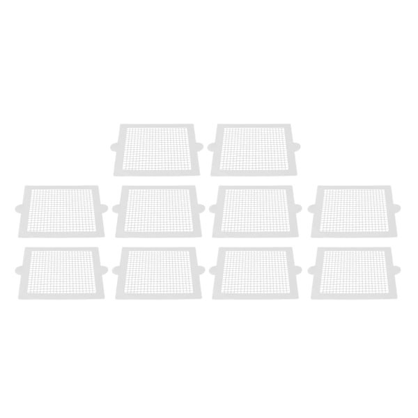 10 stk engangsbrukbare hårstoppere, flerbruks, effektive, firkantede, vanntette, sterke klebende engangsbrukbare dusjavløp for baderom 10,5 cm/4,1 tommer