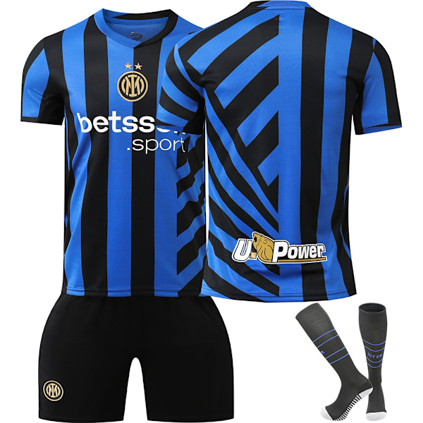 Jalkapallopaitasarja, Internazionale Milano jalkapallopaita pojille ja tytöille, hengittävä nopeasti kuivuva jalkapallopuku M