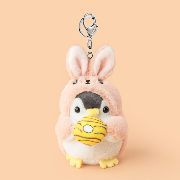 Påske Søde Kanin Nøgleringe Kawaii, Klæd Op Pingvin Serie, Kanin Pingvin, Søde Nøgleringe til Rygsække, Kawaii Dyr Nøglering Rabbit