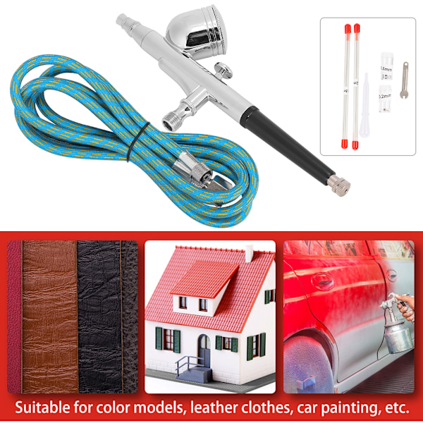 Modell Airbrush Set Luftkompressor Kit Möbler Skor Färg Konst Airbrush Spray Gun Pump 130K