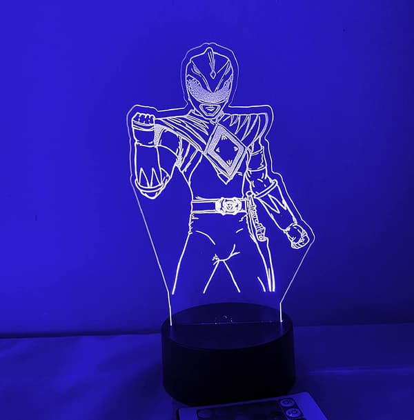 Power Rangers 3D LED nattlys