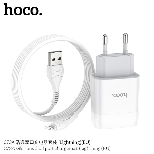 hoco. C57A Europeisk standard PD+QC3.0 snabbladdare TYPE-C till