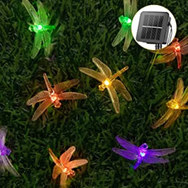 Dragonfly Solar Lyslenke Utendørs 7m 50 LED Vanntett S