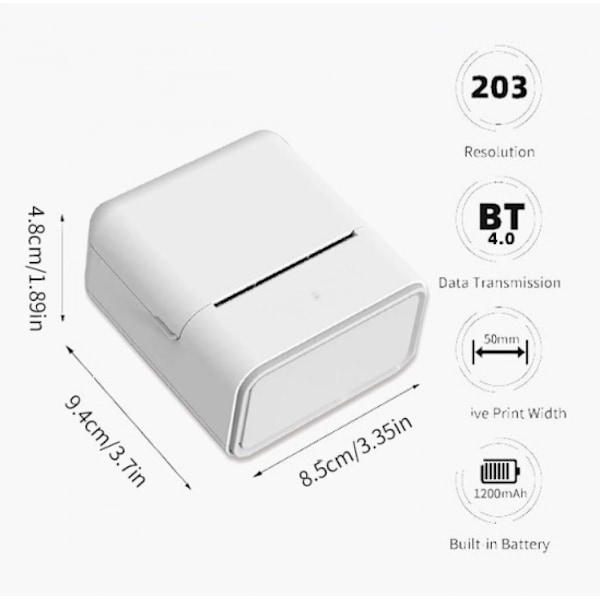 Phomemo mærkatmaskine Bluetooth mærkatmaskine lille por