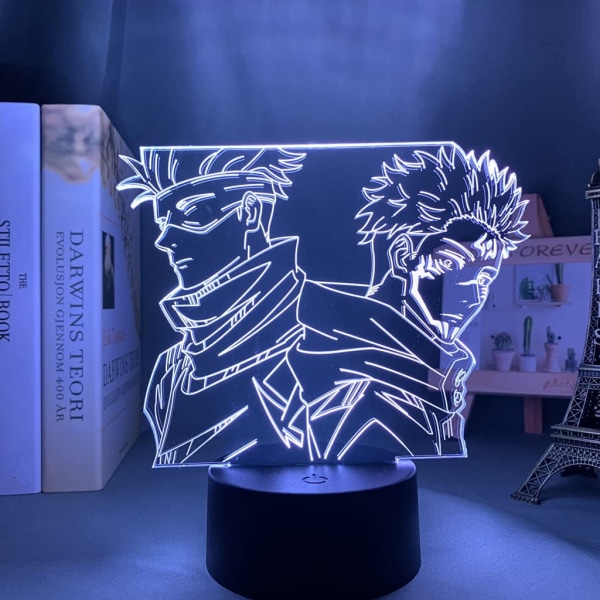3D Illusion Jujutsu Kaisen LED Anime Lampa 16 Färger Ändra R